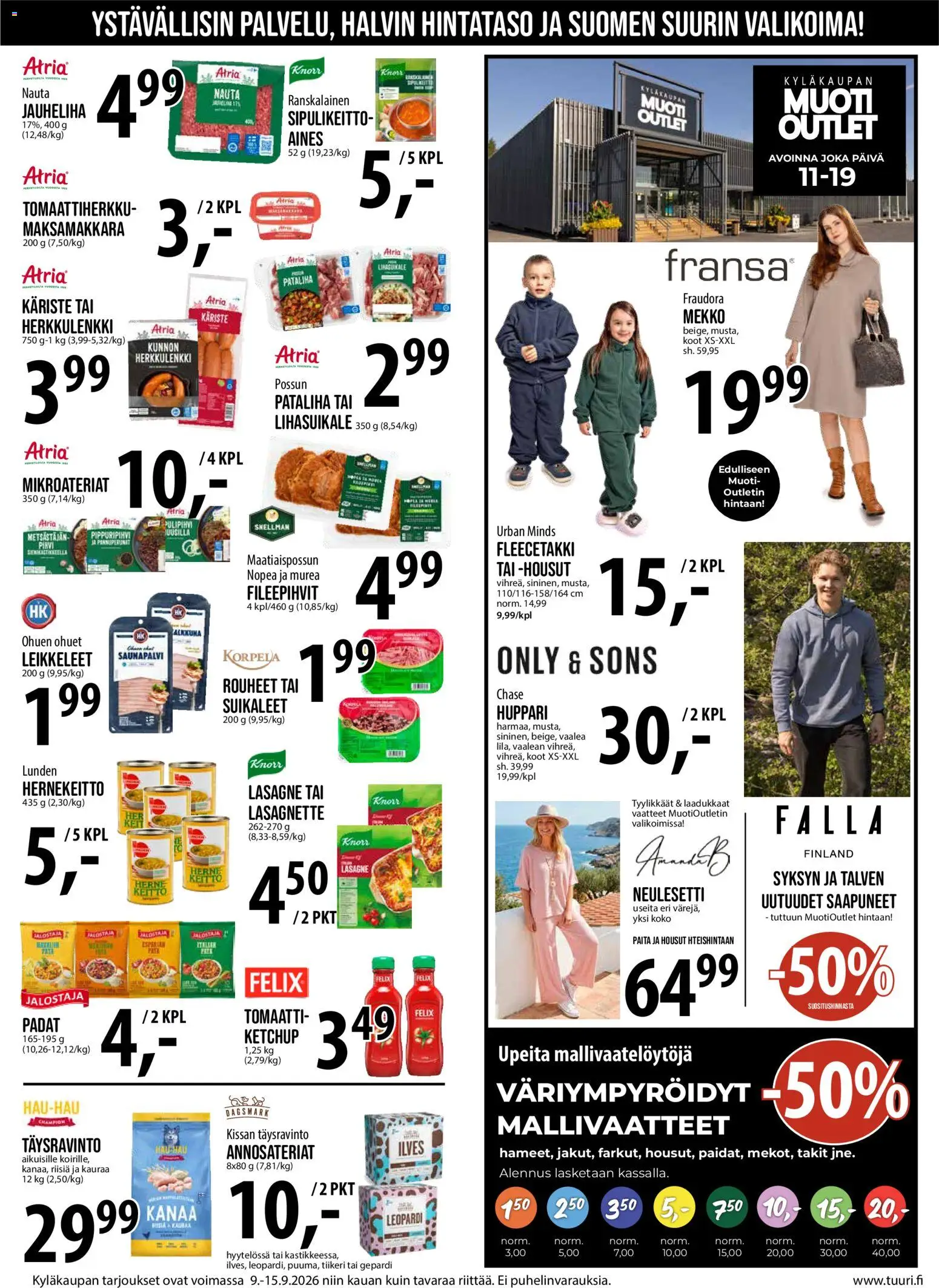 Tuuri tarjoukset – voimassa 09/09/2026 alkaen | Sivu: 8 | Tuotteet: Vaatteet, Paita, Housut, Mekko