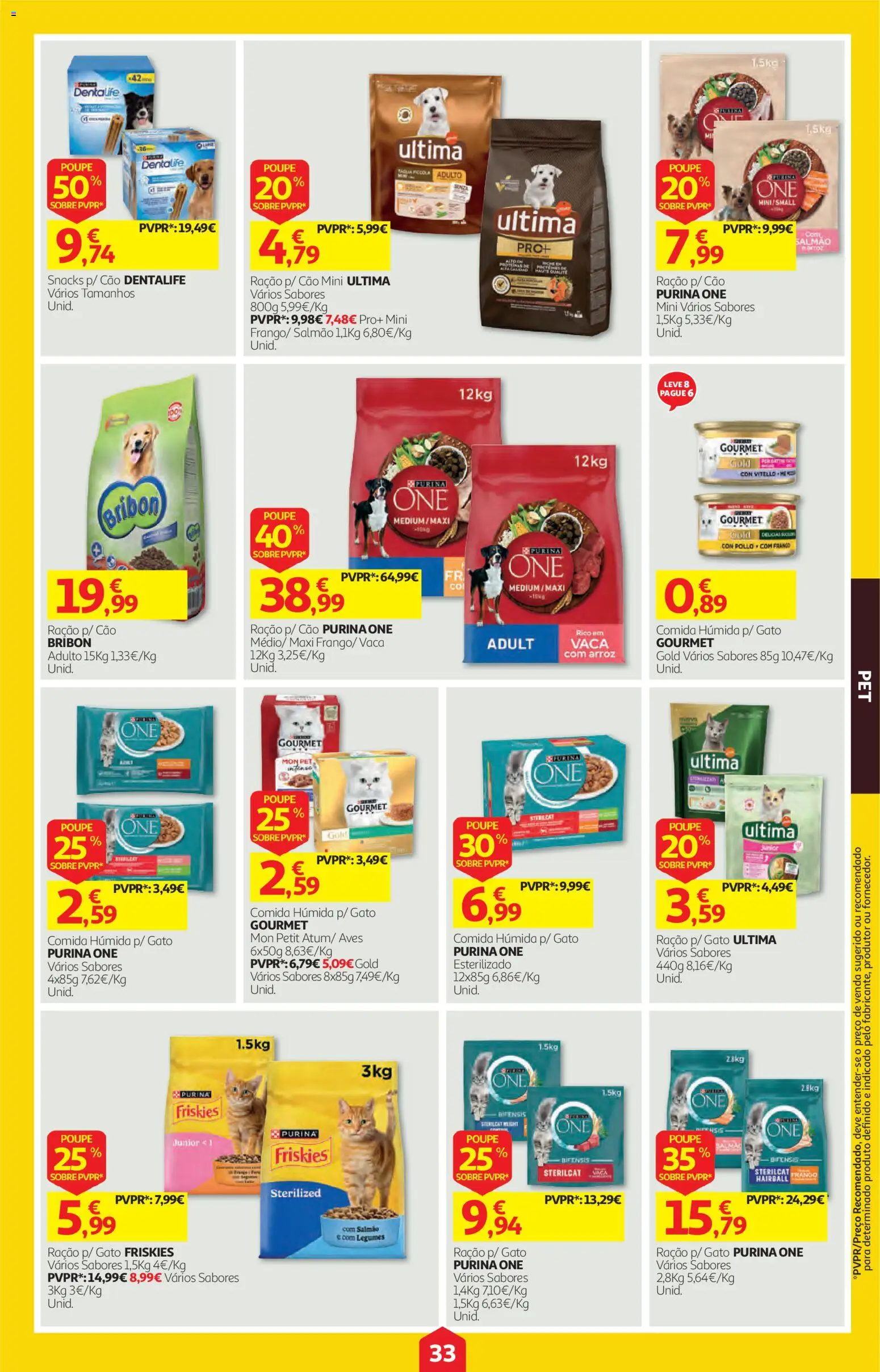 Auchan folheto │ válido de 22/10/2026 | Página: 33 | Produtos: Ração, Legumes, Salmão, Arroz
