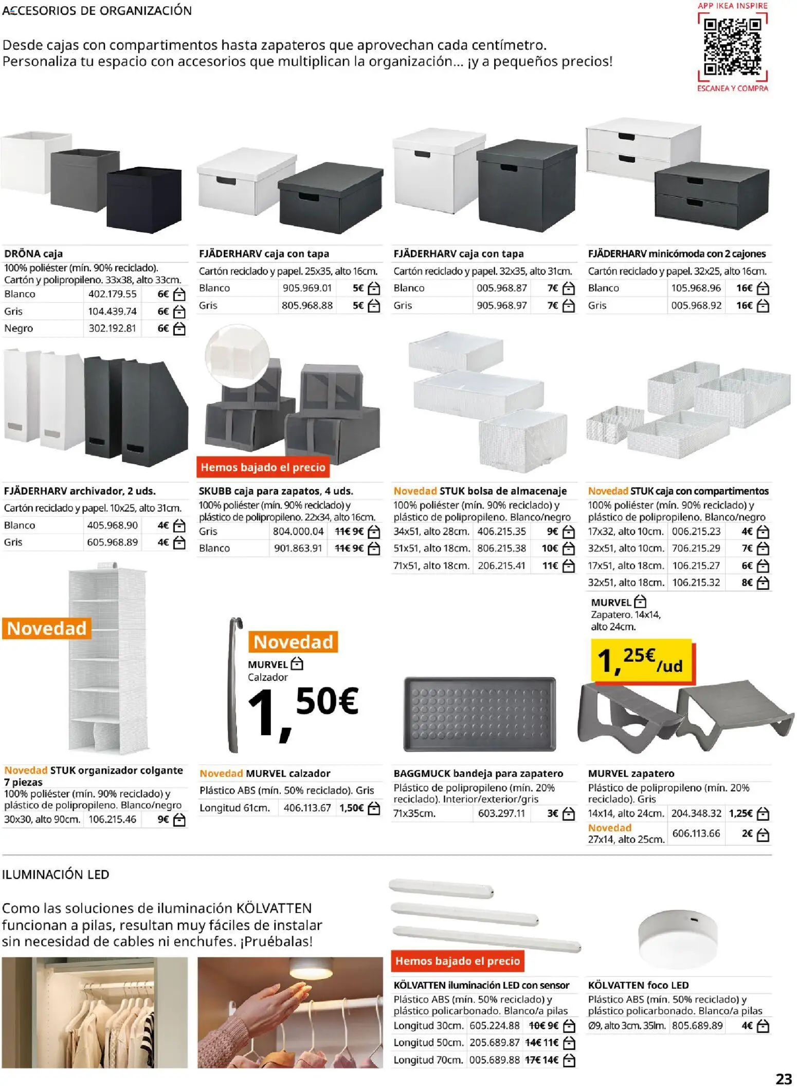 IKEA - Lastare │ válido desde el 29/06/2026 | Página: 23 | Productos: Zapatero, Galette de chaise, Almacenaje, Bandeja