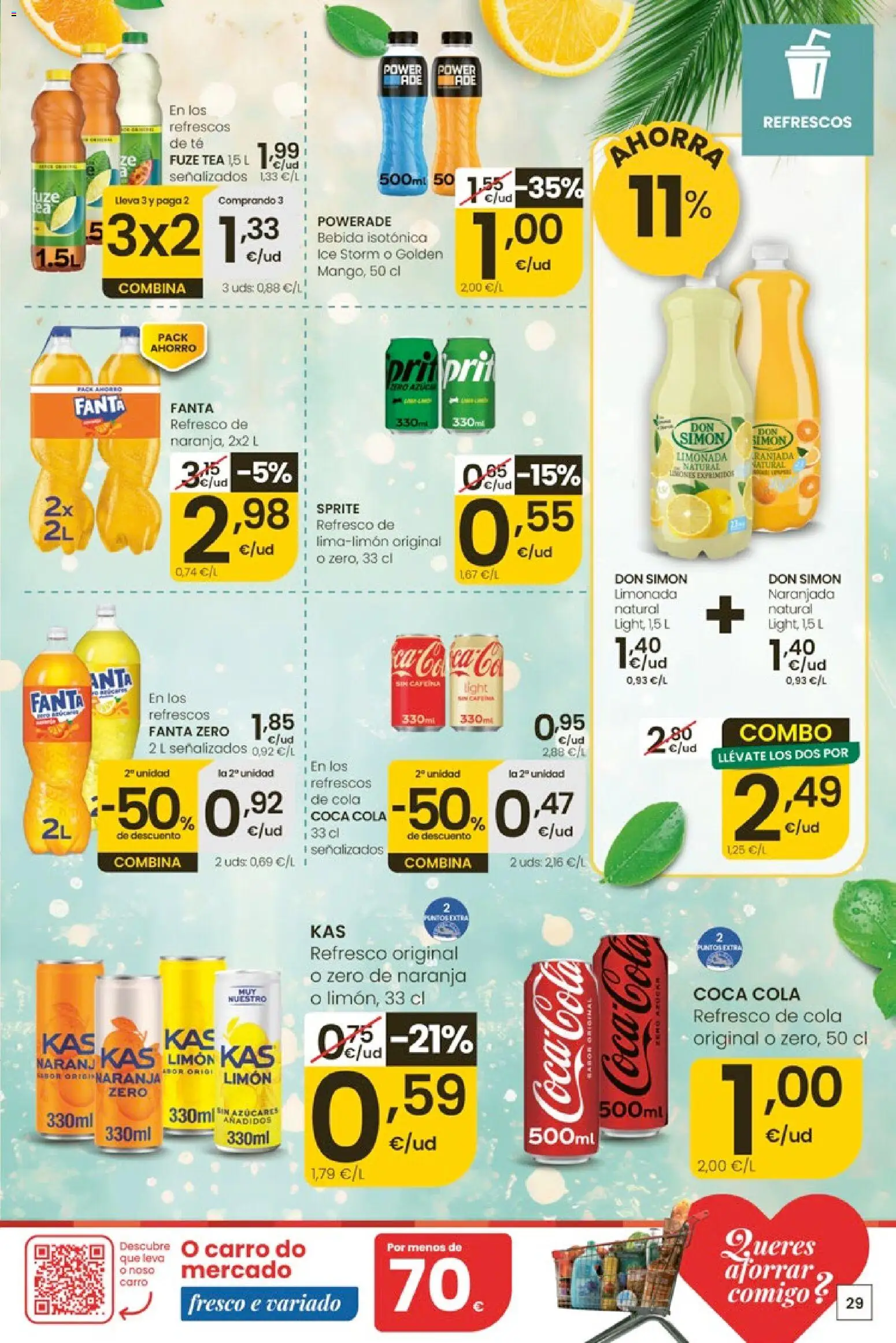 Eroski Quieres ahorrar conmigo │ válido desde el 14.05.2026 | Página: 29 | Productos: Té, Πρίζες, Limonada