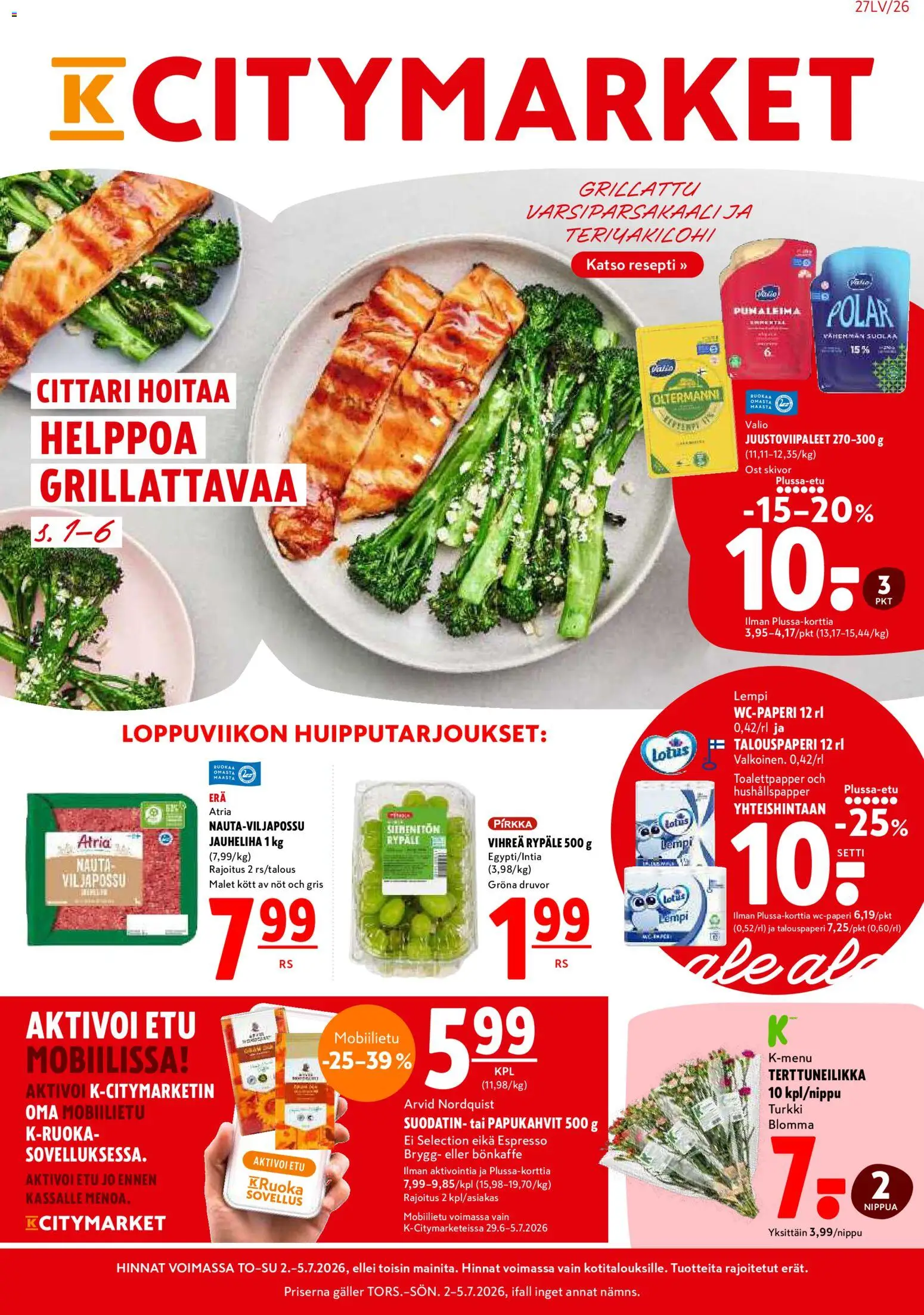 K-Citymarket tarjoukset – voimassa 02/05/2026 alkaen | Sivu: 1
