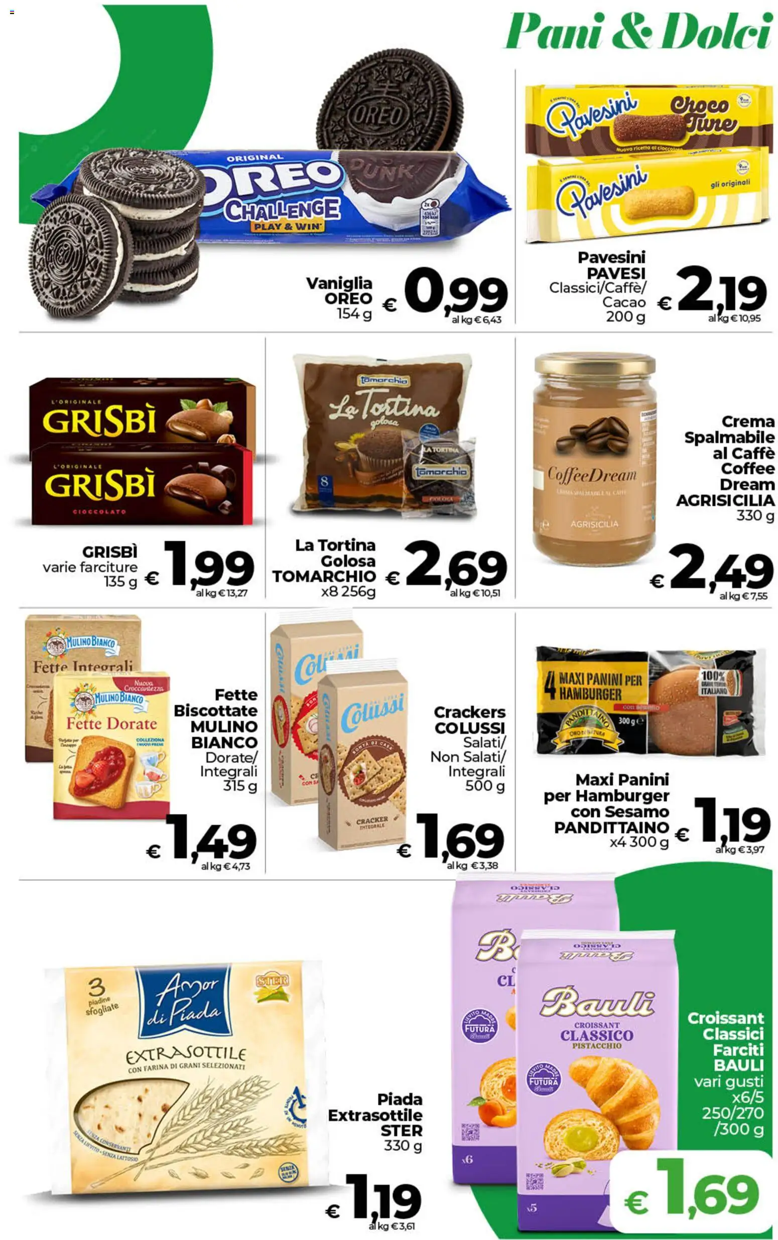 Volantino COOP del 21/08/2026 | Pagina: 24 | Prodotti: Cacao, Oreo, Hamburger, Senza lattosio