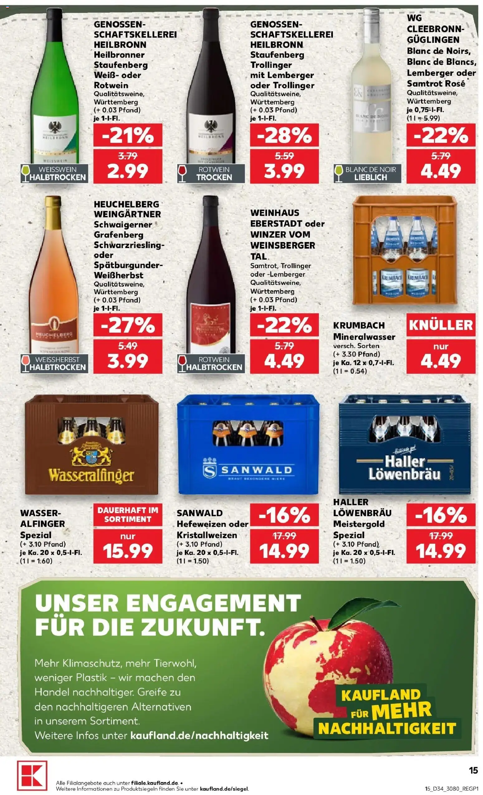 Prospekt Kaufland ab 17.08.2026 » Angebote Online zum Blättern | Seite: 26 | Produkte: Weißwein, Rotwein, Mineralwasser, Wasser