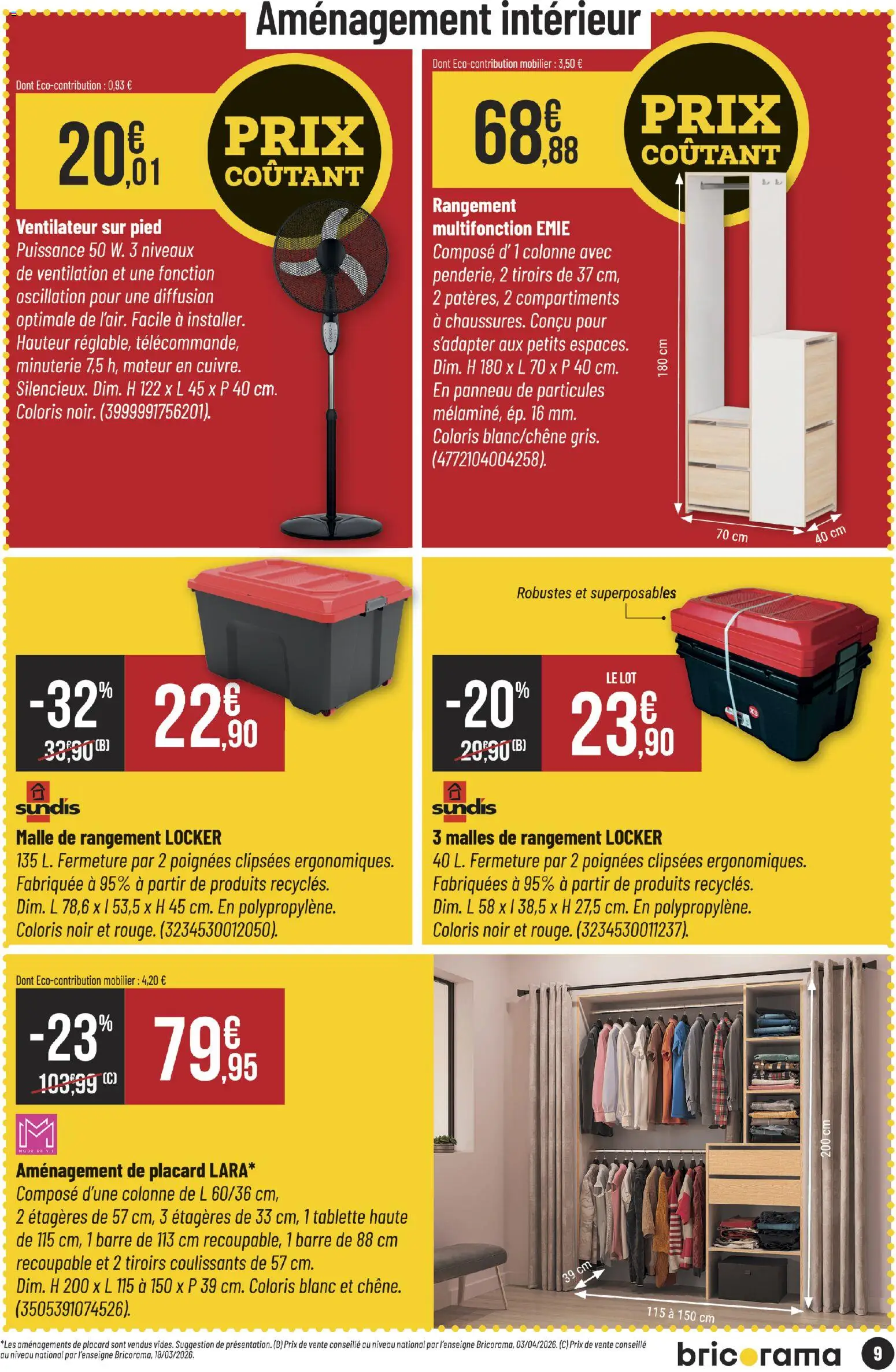 {H1} | Page: 9 | Produits: Tablette, Ventilateur sur pied, Ventilateur, Tiroirs