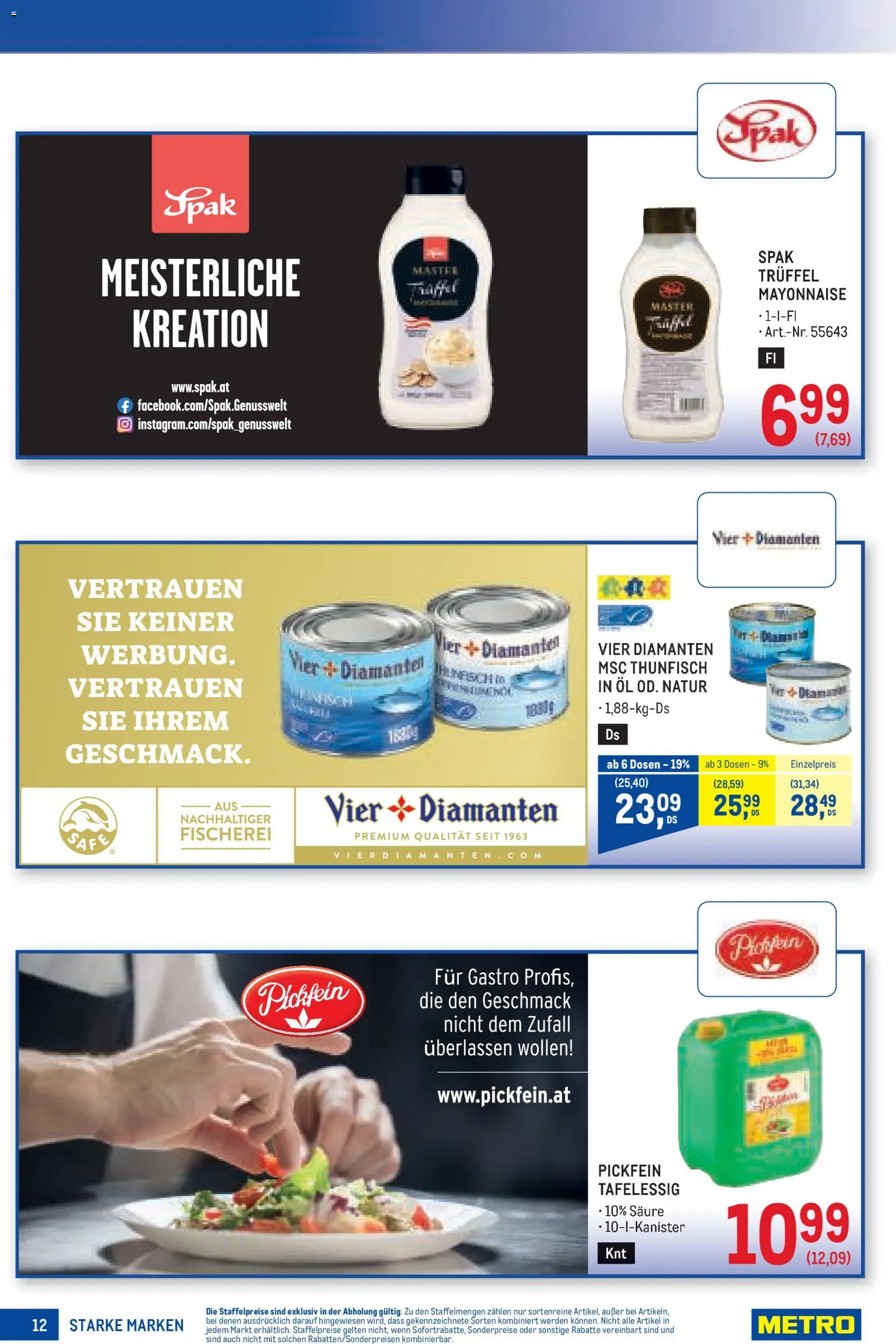 Metro angebote Starke Marken gültig ab 09.07.2026 | Seite: 12 | Produkte: Mayonnaise, Öl