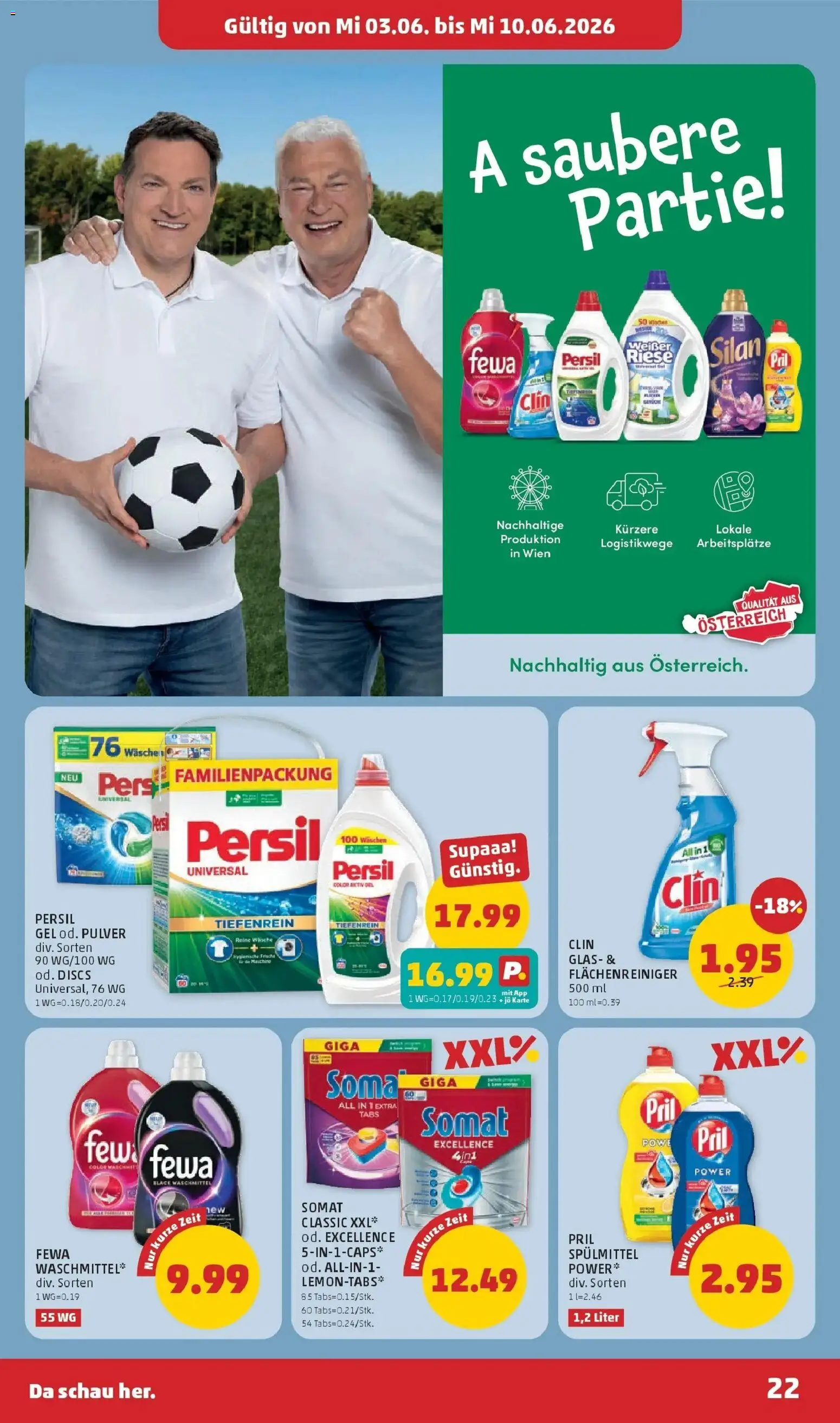 Penny Markt Die ganze Woche sparen gültig ab 03.06.2026 | Seite: 22 | Produkte: Waschmittel