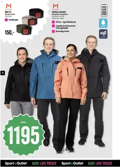 Forhåndsvisning av Sport Outlet kundeavis gyldig fra 05.05.2026 | Side: 10 | Produkter: Jakke, Belte