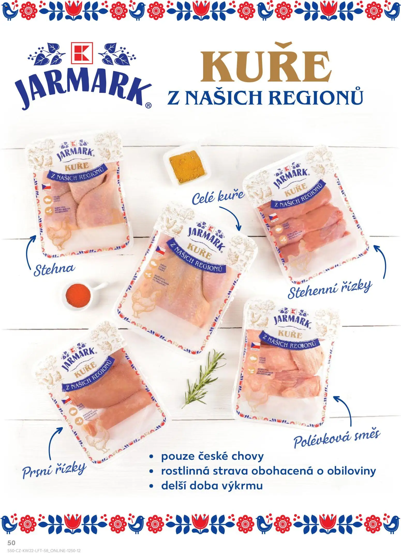 Kaufland leták - Brno od 27.05.2026 | Strana: 50 | Produkty: Stehenní řízky, Kuře