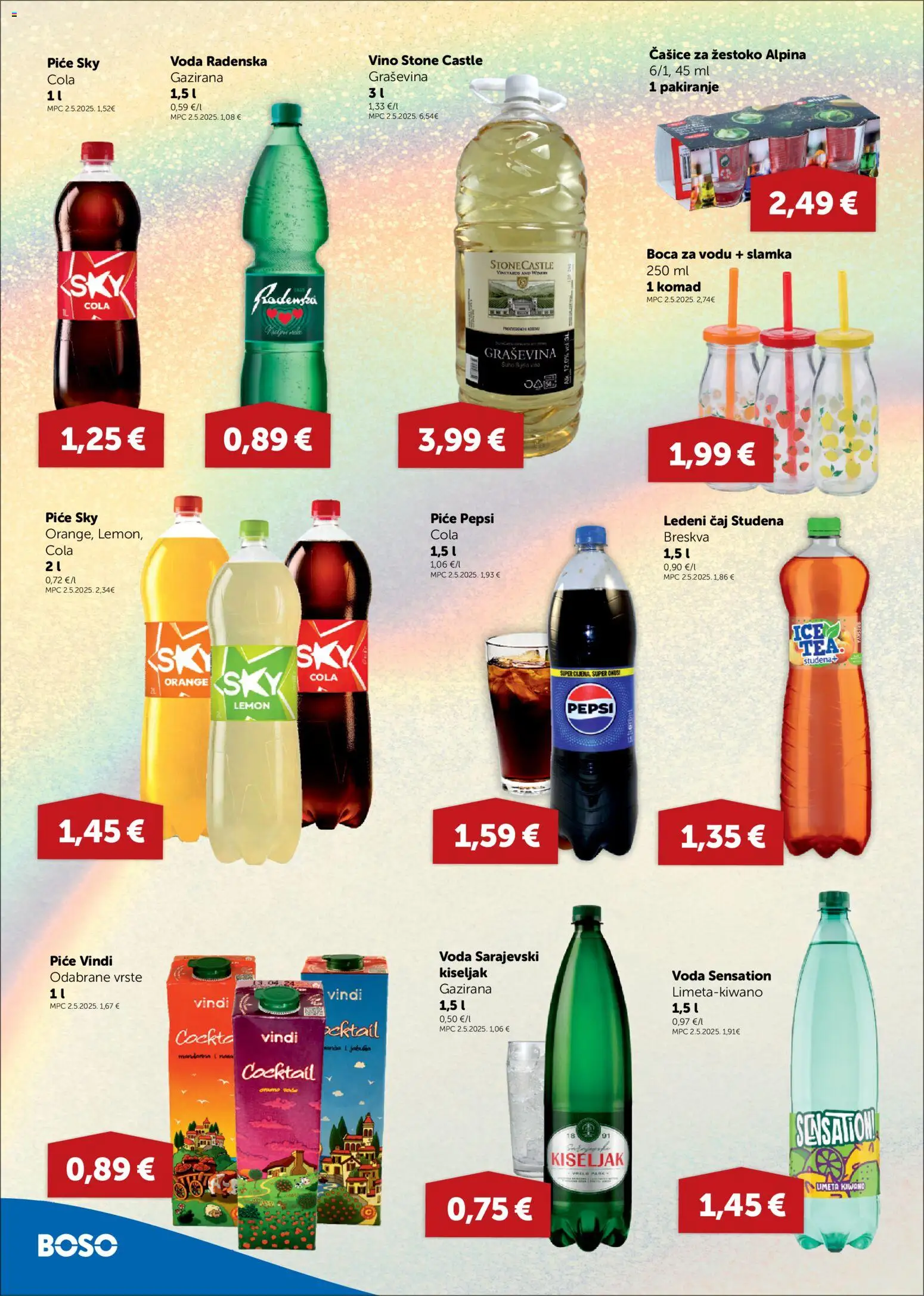 Boso katalog | vrijedi od 21.05.2026 | Stranica: 10 | Proizvodi: Radenska, Vino, Voda, Breskva