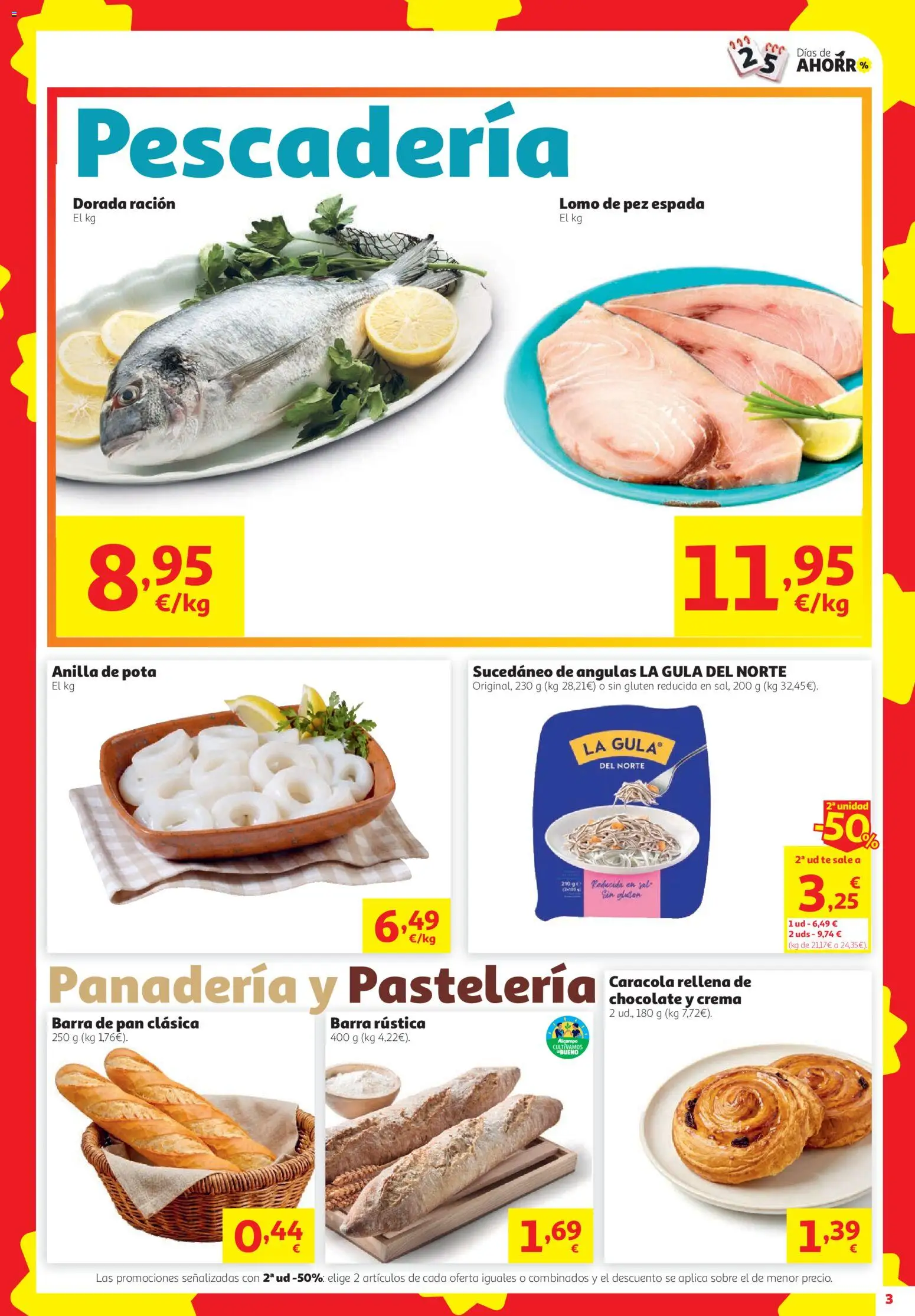 Alcampo Superstore Catalan │ válido desde el 24/09/2026 | Página: 3 | Productos: Pan, Lomo, Crema, Panadería