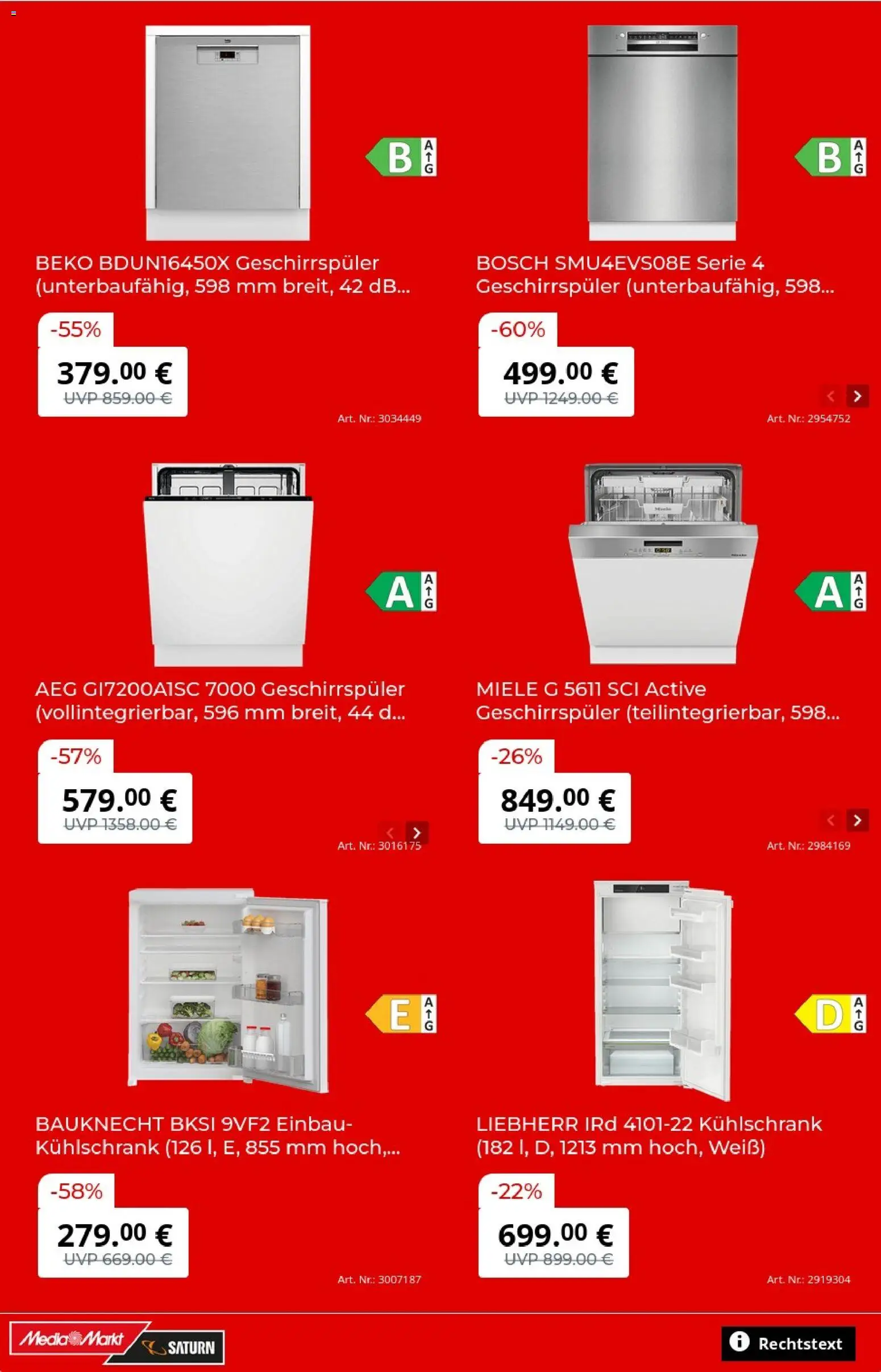 Media Markt Prospekt – gültig ab 14.10.2026 | Seite: 7 | Produkte: Bosch, Liebherr, AEG, Kühlschrank