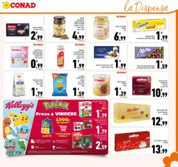 Anteprima del volantino PATATINE LE SFIZIOSE CONAD classiche/paprika/panna acida e cipolla 170g, Patatine sfiziose Conad valido a partire dal 23/09/2026 | Pagina: 13 | Prodotti: Panna acida, Frutta, Nocciole, Tavoletta