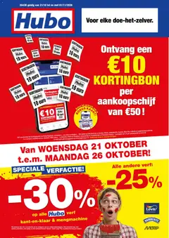 Hubo folder - Voorbeeld van een folder van Hubo, geldig van 21/10/2026