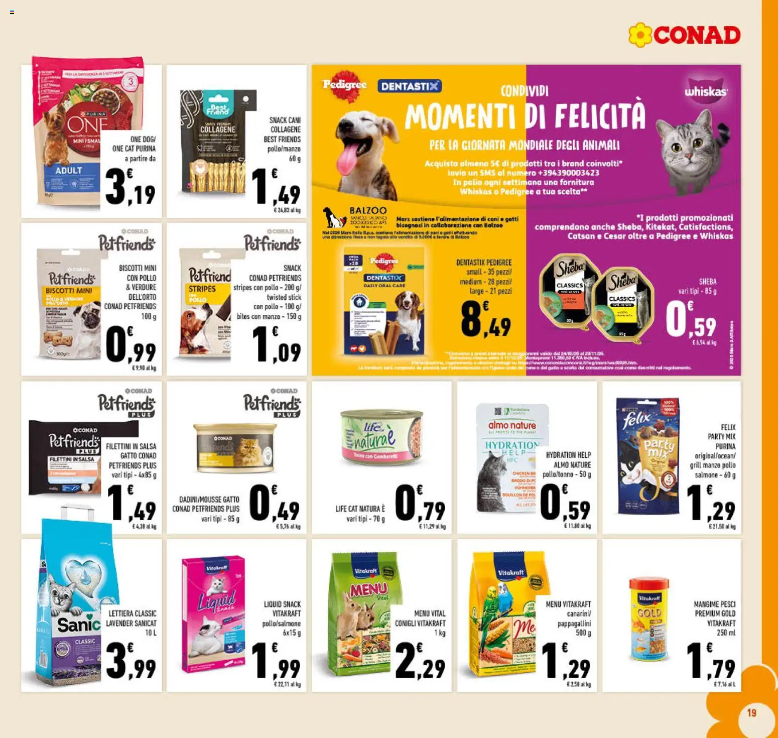 Volantino Conad del 07/10/2026 | Pagina: 19 | Prodotti: Salmone, Biscotti, Verdure, Sale