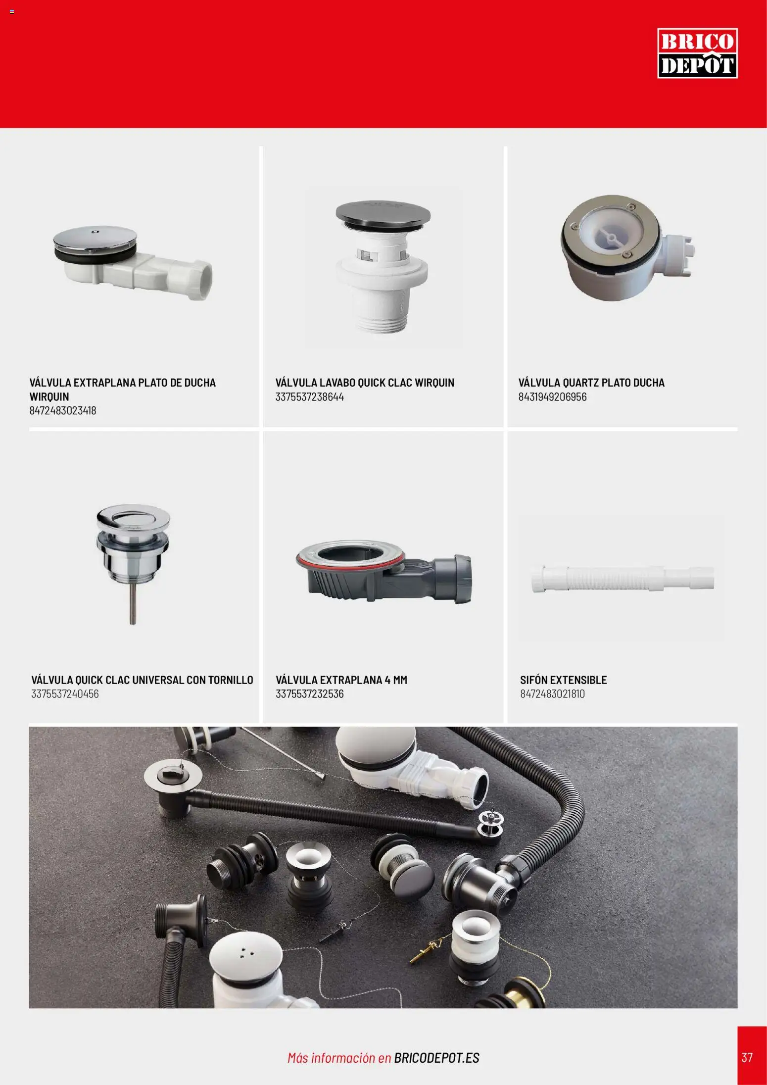 Brico Depôt Baños │ válido desde el 02/03/2026 | Página: 37 | Productos: Lavabo, Ducha