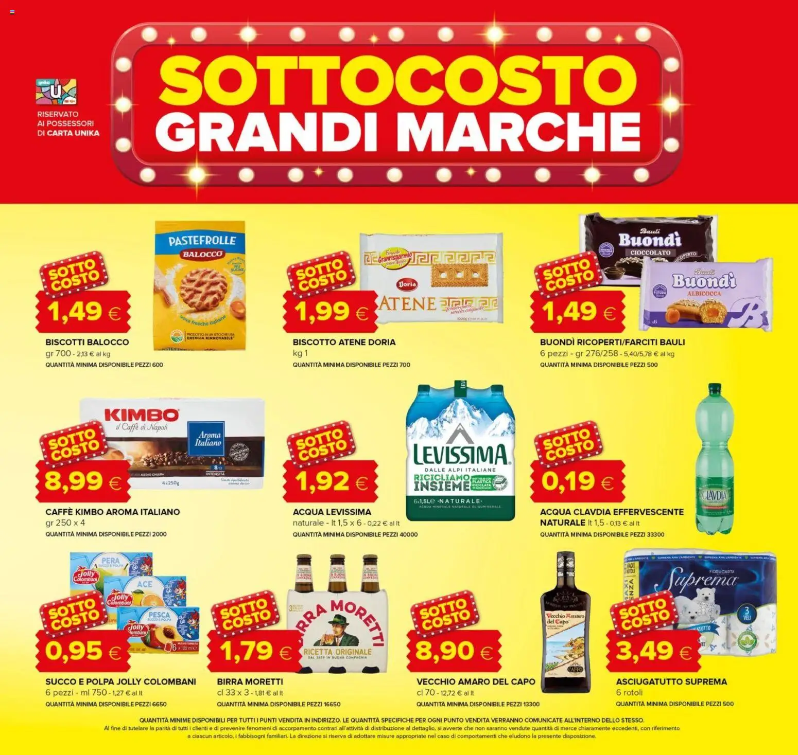 Volantino Oasi del 04/09/2026 | Pagina: 3 | Prodotti: Succo, Acqua, Birra Moretti, Acqua minerale