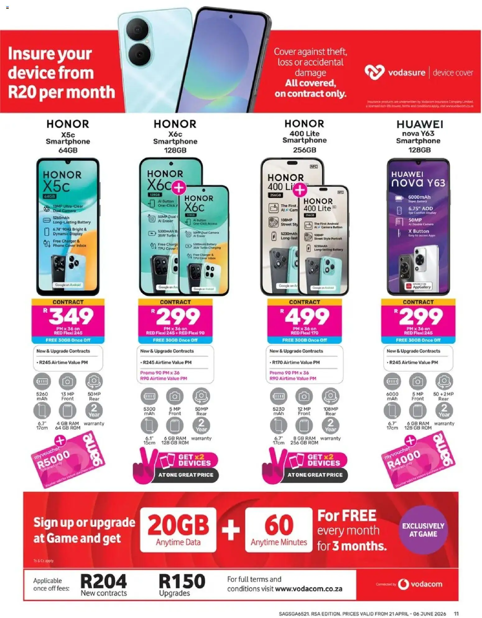 New Game catalogue – valid from 21.04.2026 | Page: 11 | Products: Data, Cover, Battery, Charger