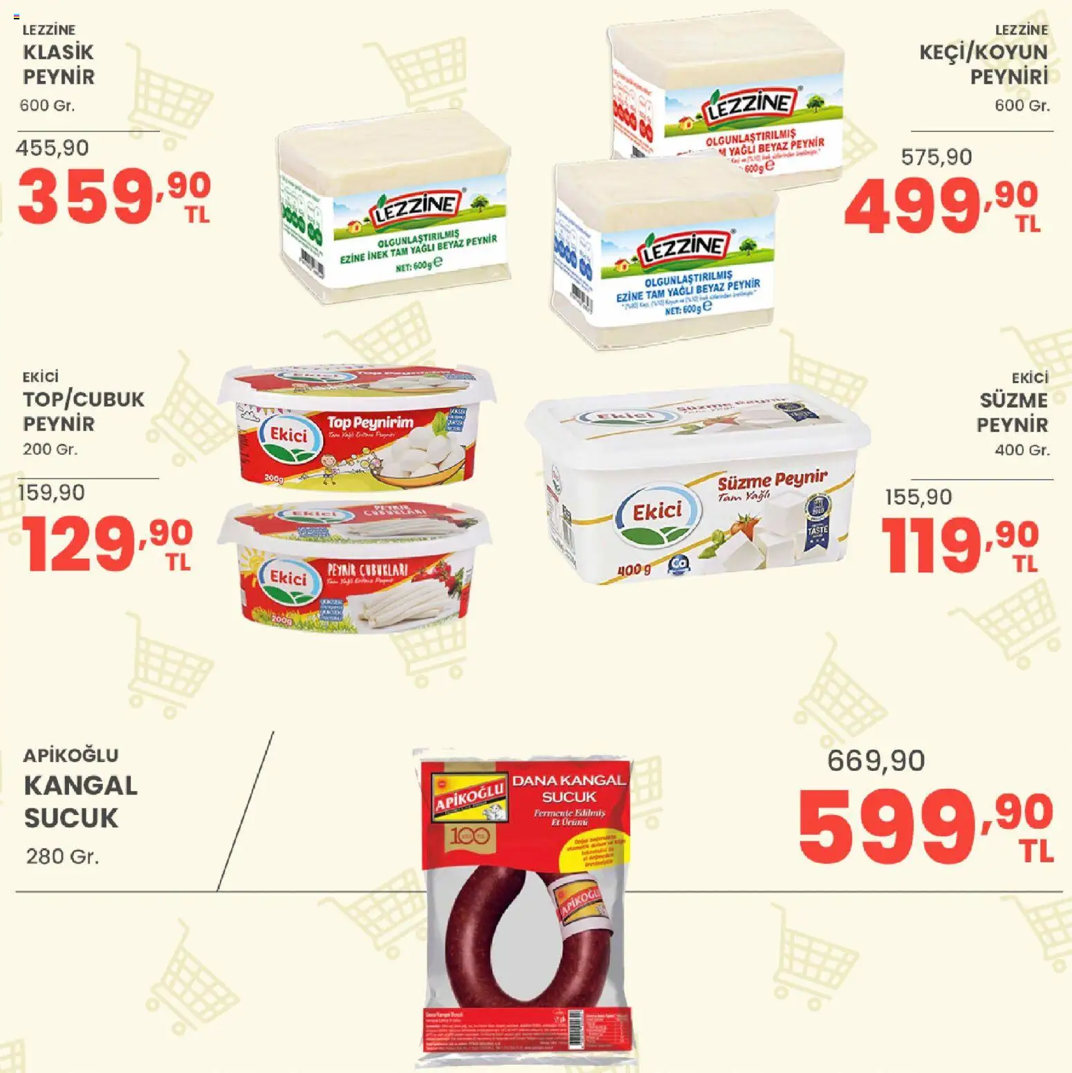 Sarıyer Katalog - 02 Ekim 2026 tarihinden itibaren geçerlidir | Sayfa: 16 | Ürünler: Peynir, Ekici, Süzme peynir, Sucuk