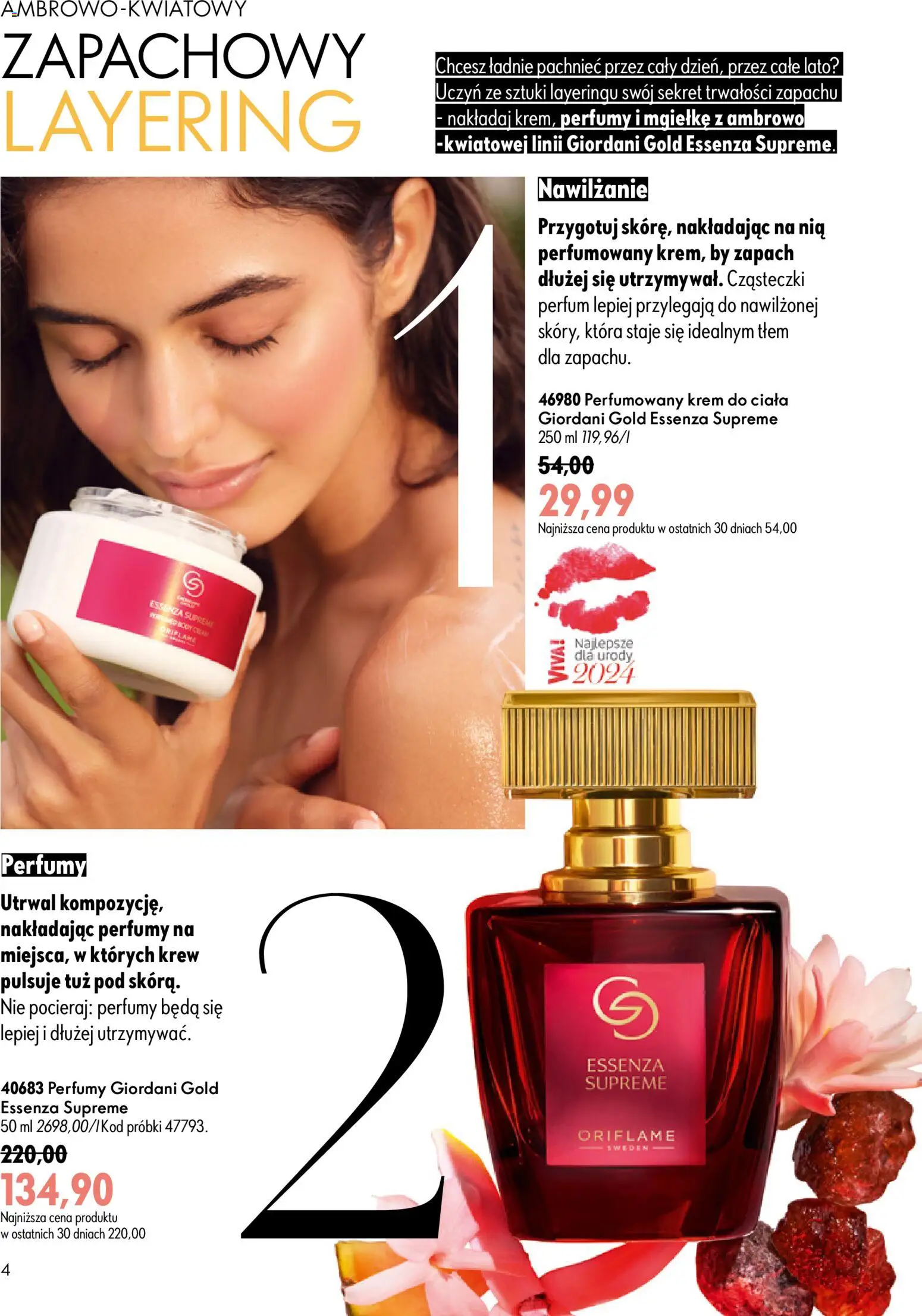 Oriflame Katalog 9 2026 od 17.06.2026 | Strona: 4 | Produkty: Perfumy, Zapach, Krem do ciała, Krem