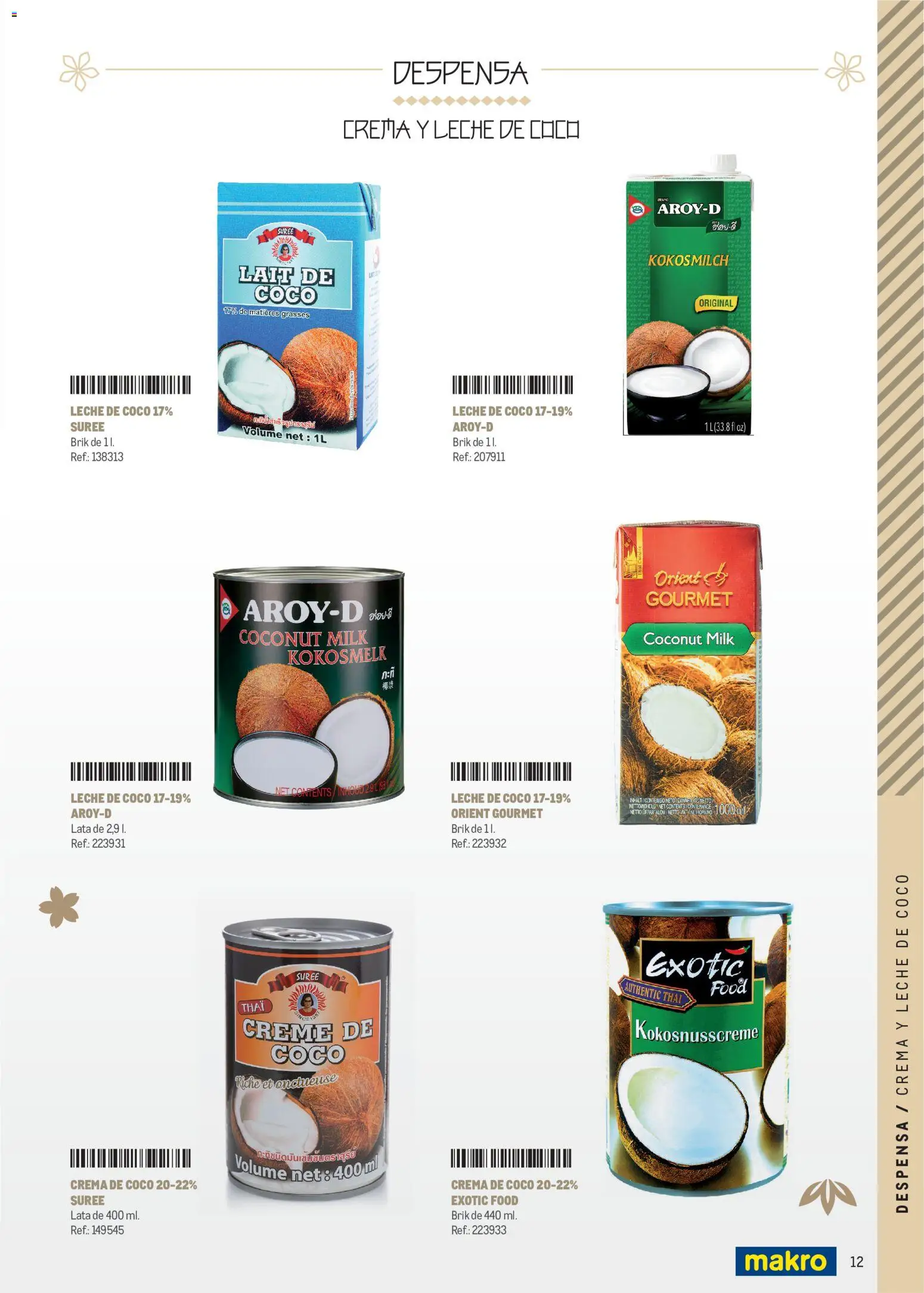 Makro Cocina Fusión Asiática Prat │ válido desde el 11.05.2026 | Página: 12 | Productos: Leche, Τυρόπιτα, Crema