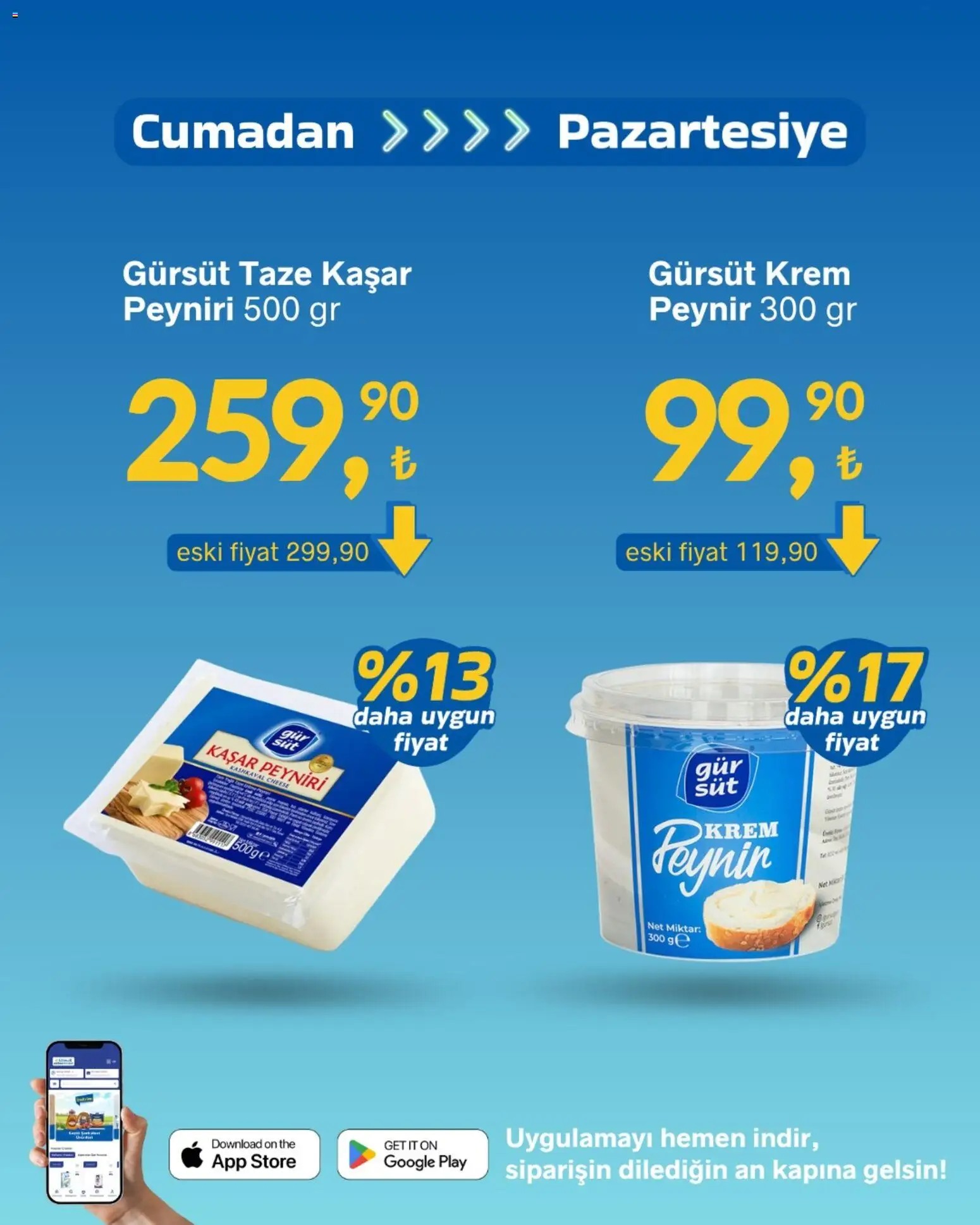 Gürmar - Flaş indirimler - 08.05.2026 tarihinden itibaren geçerlidir | Sayfa: 6 | Ürünler: Krem, Peynir