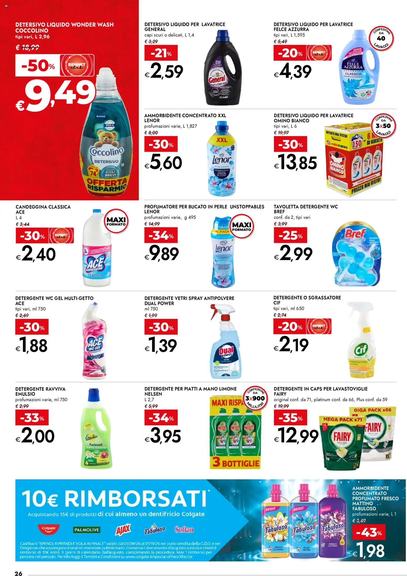 Volantino bennet del 24/09/2026 | Pagina: 26