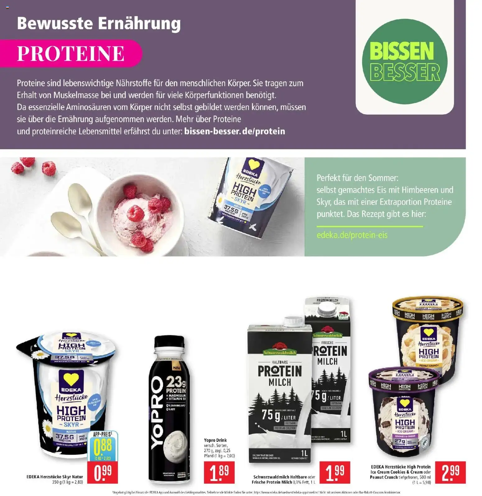 Marktkauf Prospekt Heidenheim (ab 17.08.2026) » Angebote online | Seite: 12 | Produkte: Himbeeren, Milch, Skyr, Eis