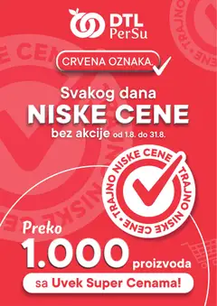 PerSu katalog Trajno niske cene - pregled PerSu kataloga - važi od 01.08.2026