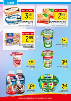 Pogląd oferty "Piotruś Pan gazetka" - ważna od 23.06.2026 | Strona: 6 | Produkty: Ser topiony, Zsiadłe mleko, Jogurt naturalny, Margaryna