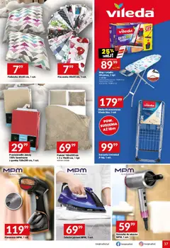 Pogląd oferty "Twój Market gazetka" - ważna od 28.04.2026 | Strona: 37 | Produkty: Pościel, Suszarka do włosów, Parownica, Vileda