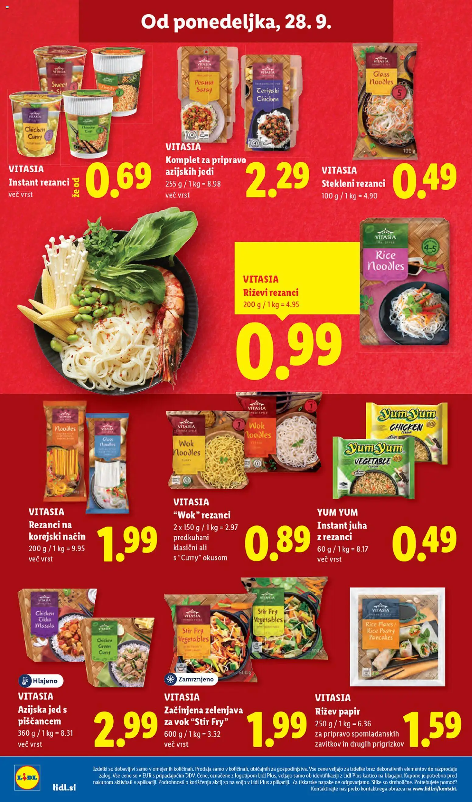 Novi Lidl katalog ponudbe – veljaven od 24.09.2026 | Stran: 44 | Izdelki: Rezanci, Juha, Zelenjava