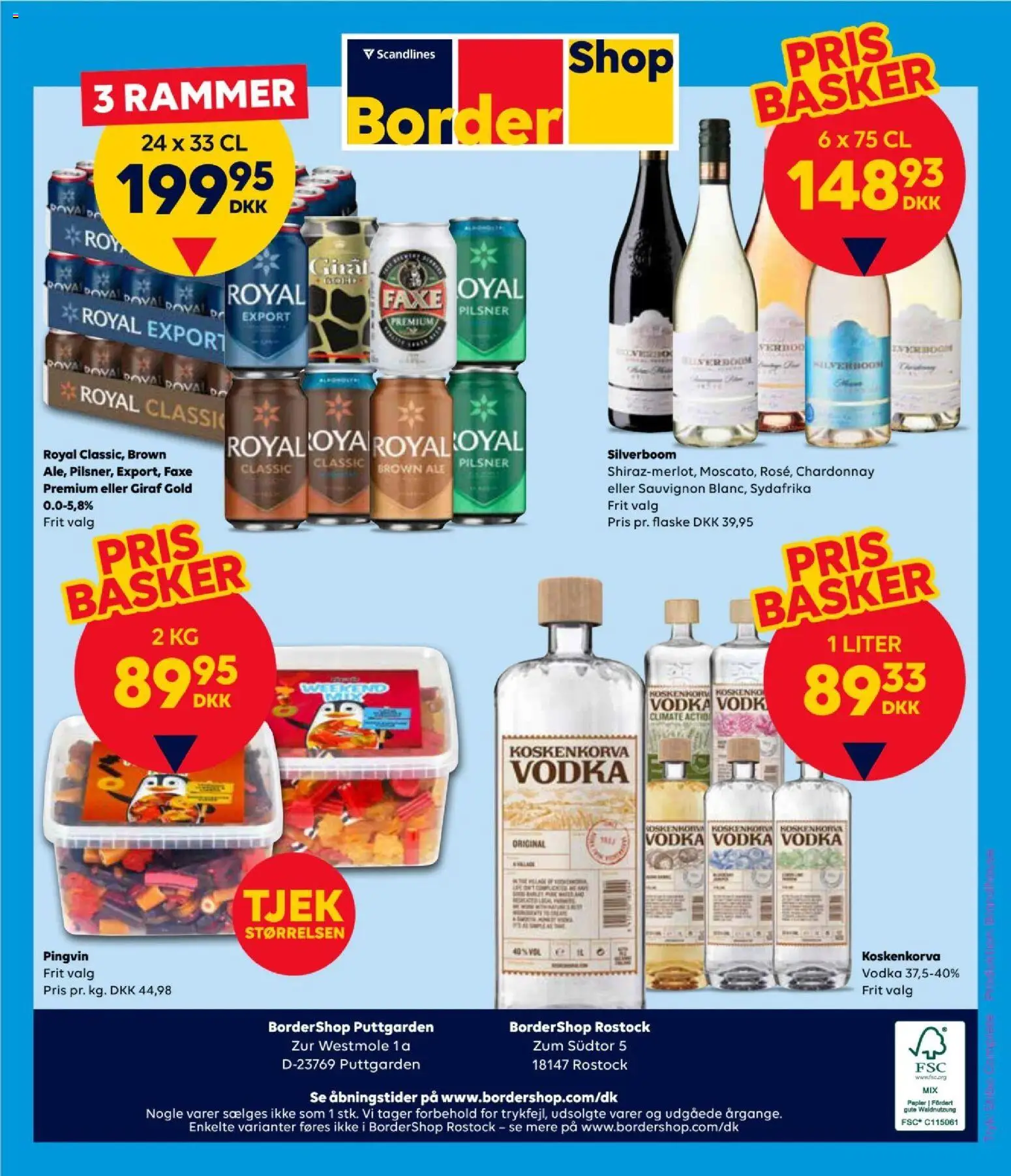 Bordershop tilbudsavis – gyldig fra 12/08/2026 | Side: 1 | Produkter: Rammer, Vodka, Søm