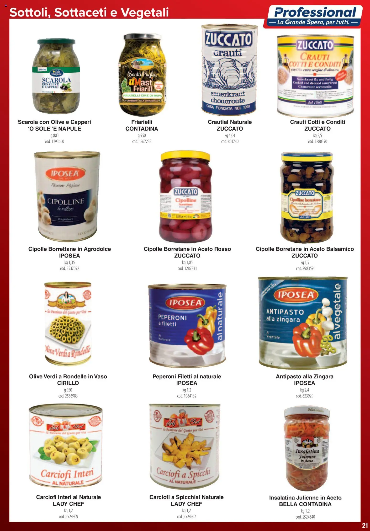 Volantino Carrefour del 01.06.2026 | Pagina: 21 | Prodotti: Peperoni, Carciofi, Friarielli, Vaso
