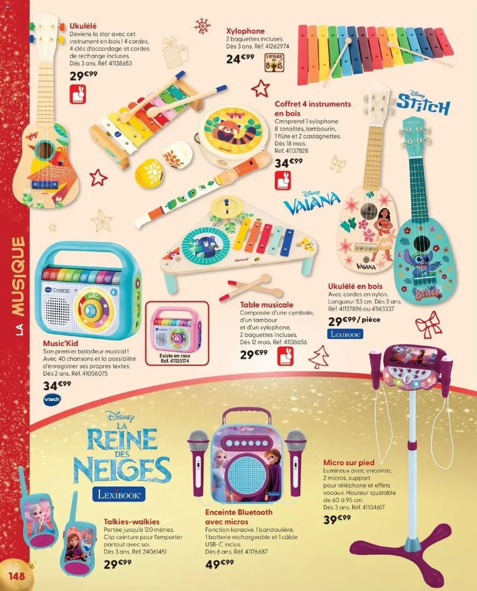 La Grande Récré - LE NOËL DE TOUTES LES PASSIONS à partir du 14/10/2026 - promo en ligne | Page: 148 | Produits: Ceinture, Cordes, Enceinte bluetooth, Ukulélé