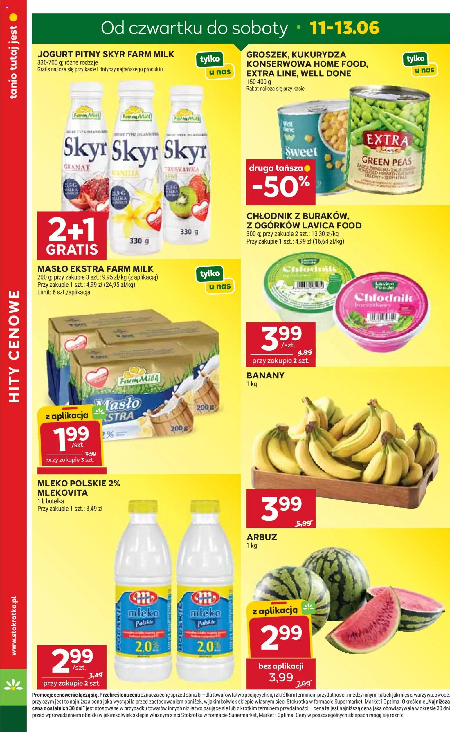 Stokrotka gazetka od 11.06.2026 | Strona: 2 | Produkty: Stokrotka, Kukurydza, Mleko, Jogurt