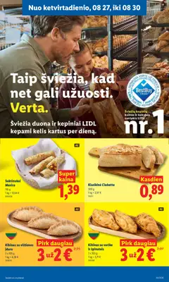 LIDL leidinys galioja nuo 2026.08.24 | Puslapis: 33 | Prekių: Vištienos, Duona, Varškė