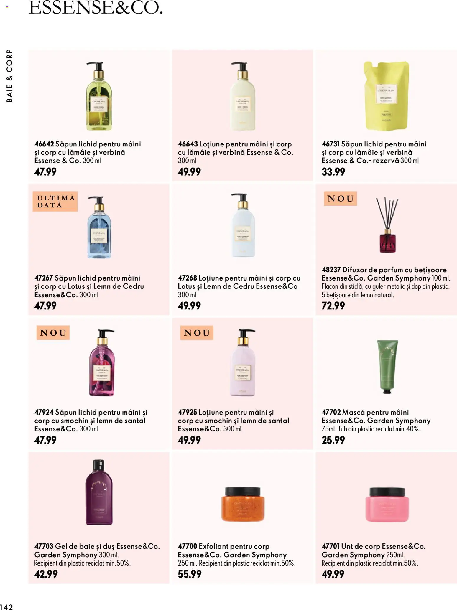 Noul catalog Oriflame – valabil de la 30.09.2026 | Pagină: 142 | Produse: Difuzor, Parfum, Unt, Săpun lichid