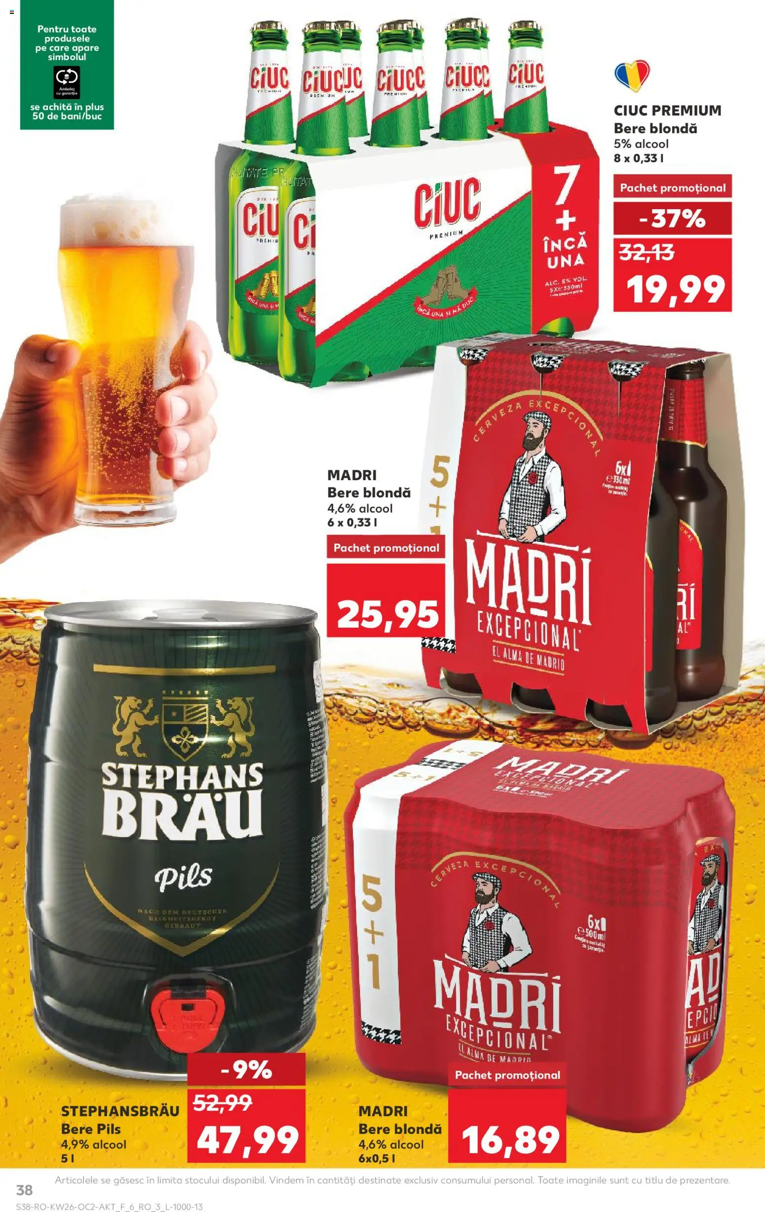 Kaufland RO akciós ujság - amely érvényes a következő dátumtól: 2026.06.24. | Oldal: 38 | Termékek: Alma