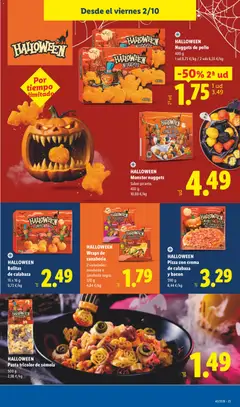 Vista previa Lidl folleto Halloween válido desde el 02/10/2026 | Página: 3 | Productos: Puré, Calabaza, Bacon, Nuggets