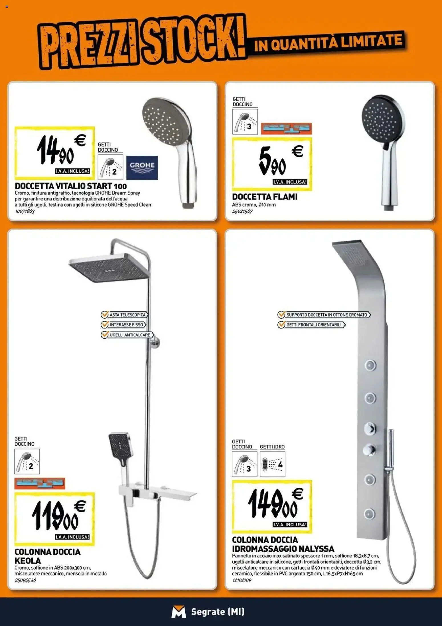 Volantino TECNOMAT del 30/07/2026 | Pagina: 3 | Prodotti: Anticalcare, Miscelatore, Silicone, Doccia