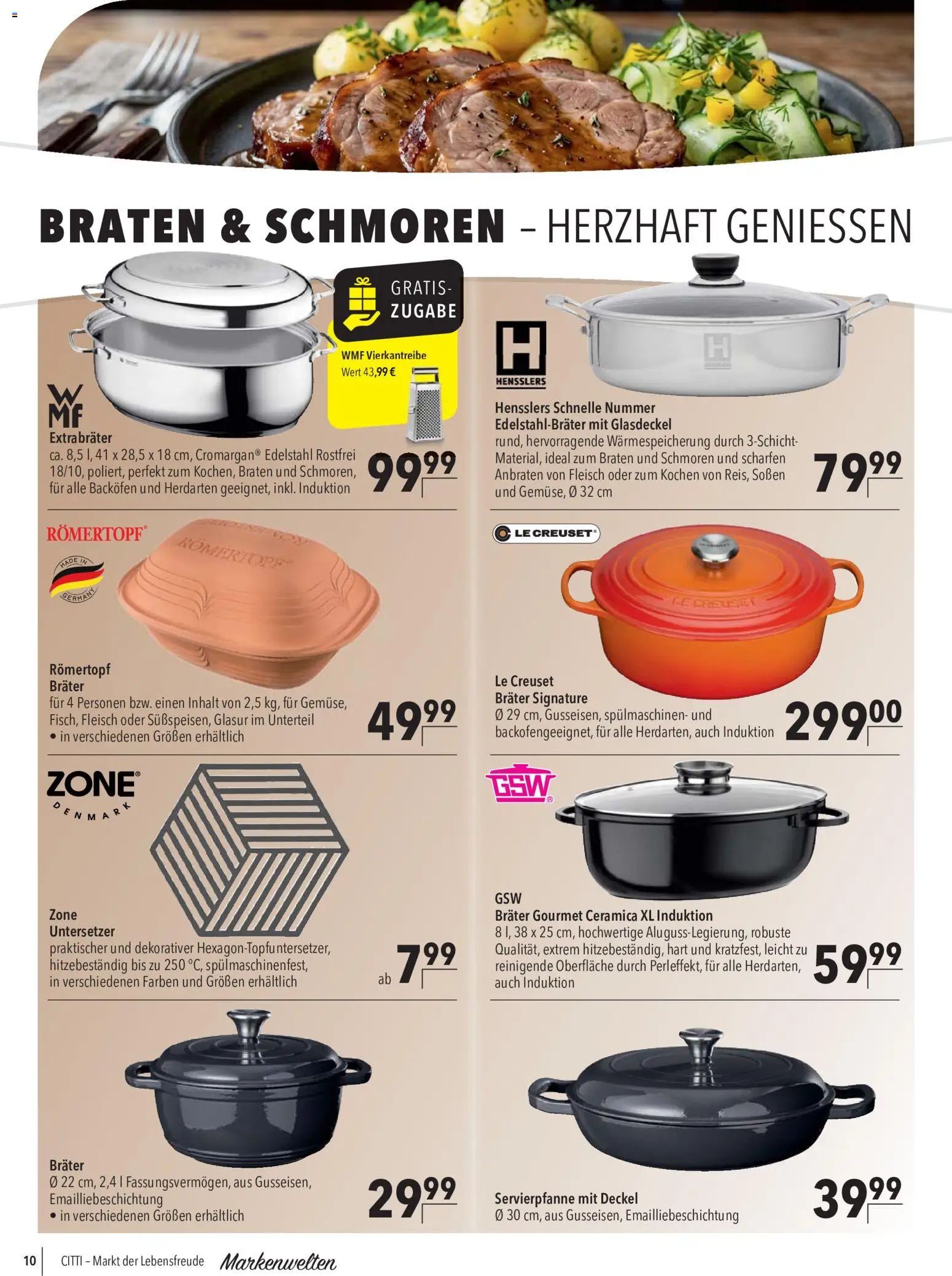 CITTI Markt Marken Welten – gültig ab 30.09.2026 | Seite: 10 | Produkte: Backofen, Fleisch
