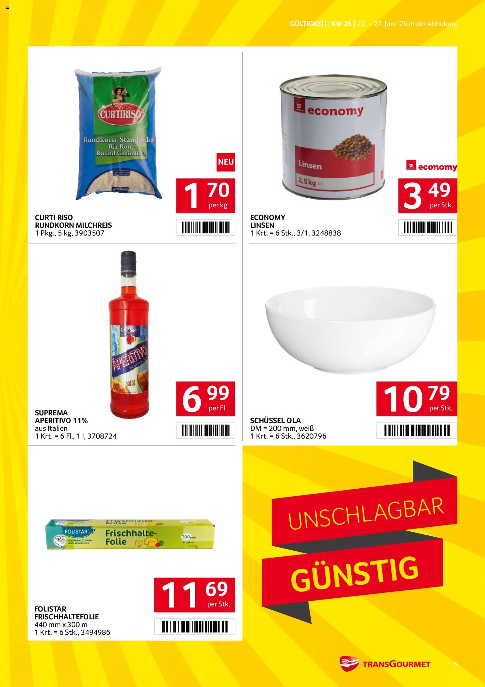 Transgourmet Flugblatt gültig ab 22.06.2026 | Seite: 5