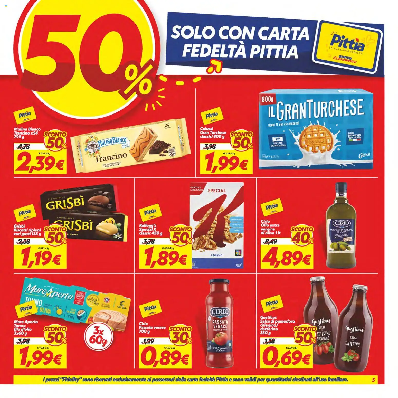Volantino SuperConveniente del 02/07/2026 | Pagina: 5 | Prodotti: Tè, Biscotti, Salsa, Tonno