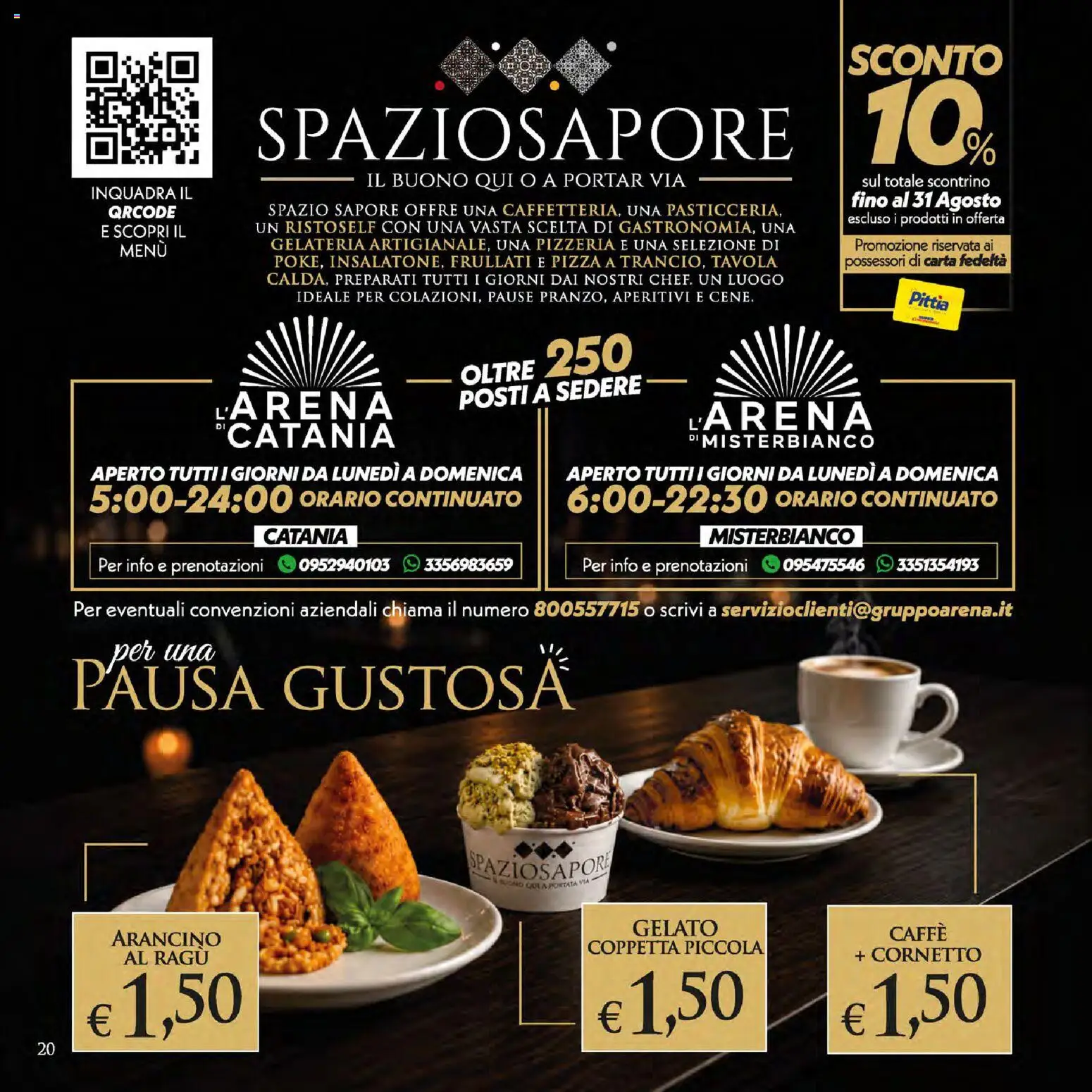 Volantino SuperConveniente del 09/07/2026 | Pagina: 20 | Prodotti: Caffè, Pizza, Cornetto, Ragú