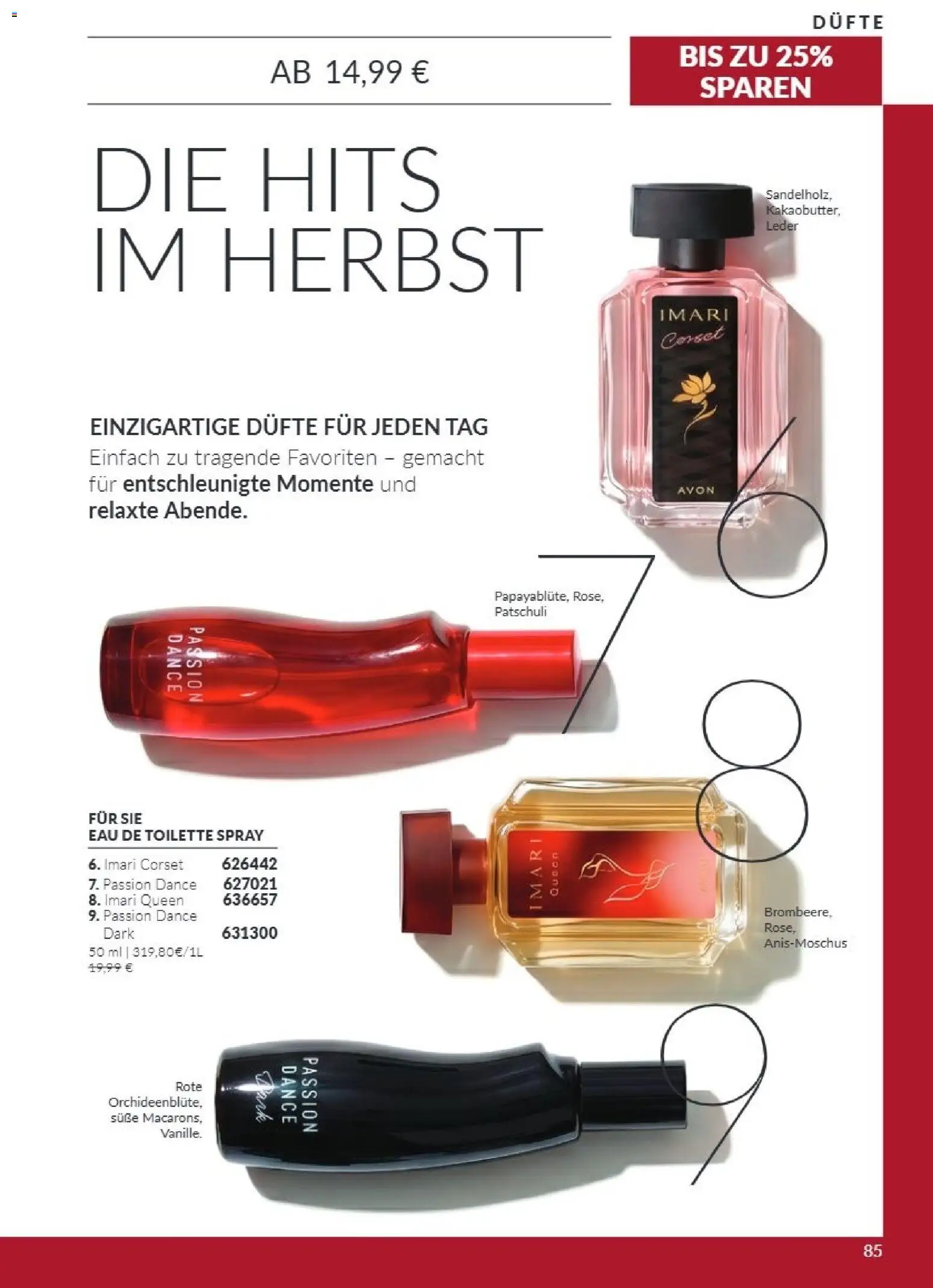 AVON Katalog Oktober 2026 – gültig ab 01.10.2026 | Seite: 85 | Produkte: Toilette, Eau de Toilette