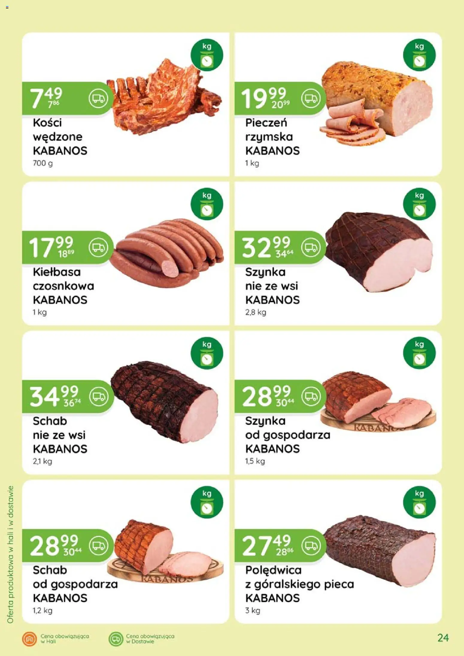 Eurocash gazetka - Katalog Wędlin od 04.06.2026 | Strona: 24 | Produkty: Kiełbasa, Schab, Szynka