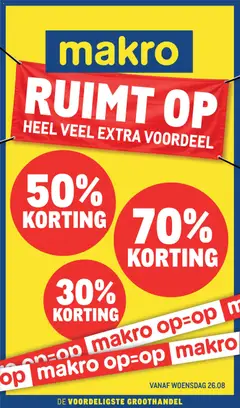 Makro folder - Ruimt op - Voorbeeld van een folder van Makro, geldig van 26-08-2026