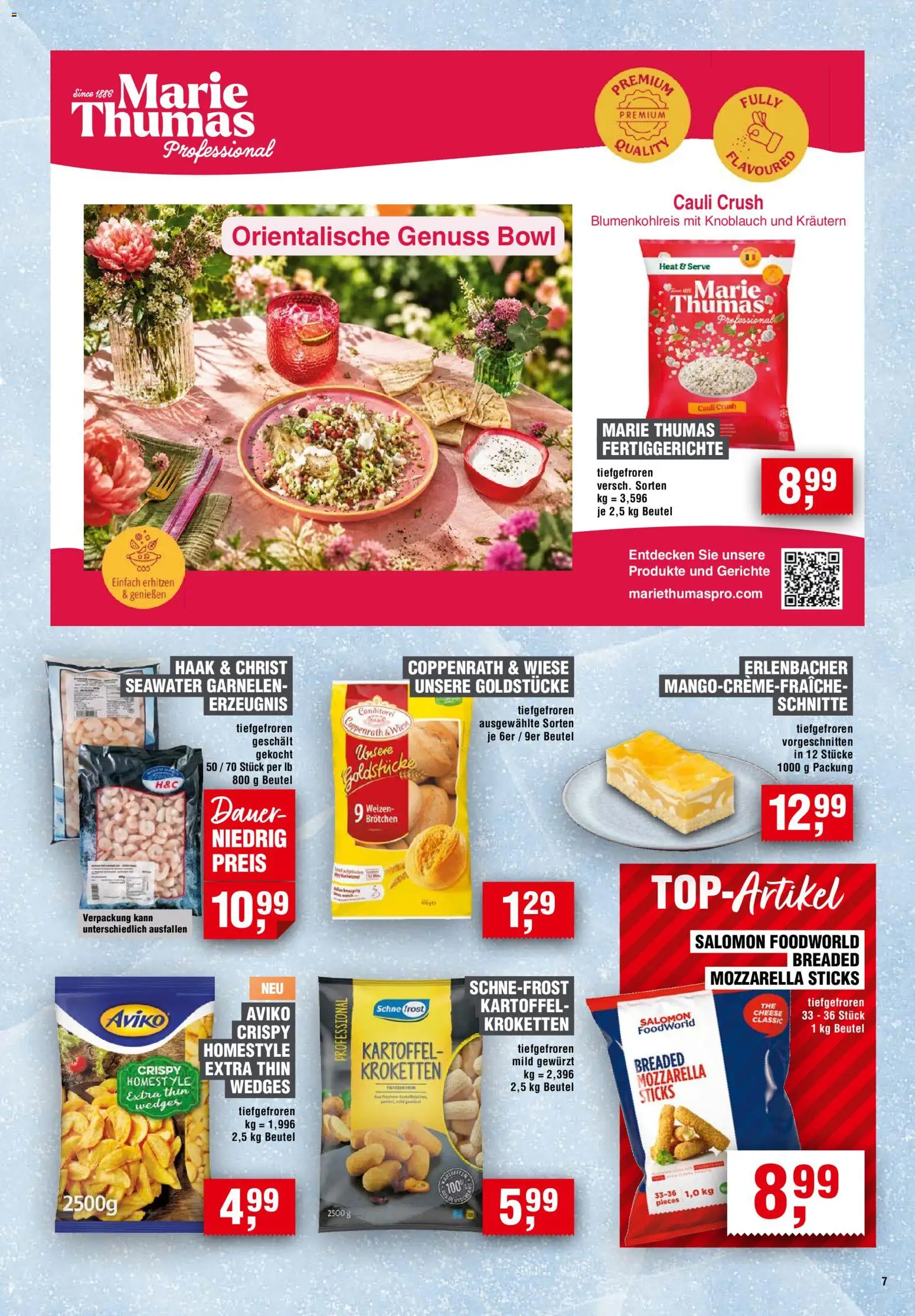 Handelshof Prospekt – gültig ab 01.10.2026 | Seite: 7 | Produkte: Garnelen, Fertiggerichte, Knoblauch, Gerichte