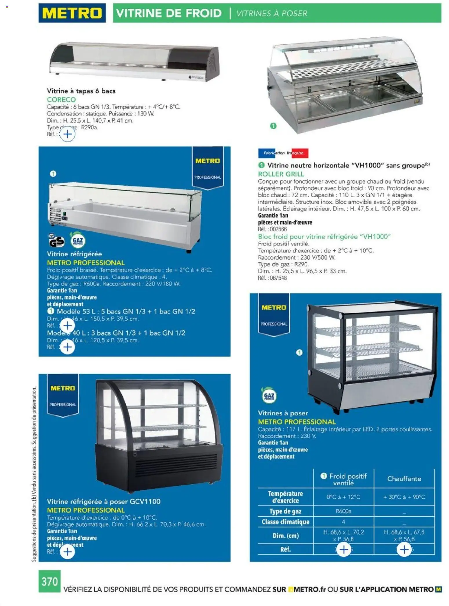{H1} | Page: 370 | Produits: Vitrine, Éclairage, Étagère, Portes