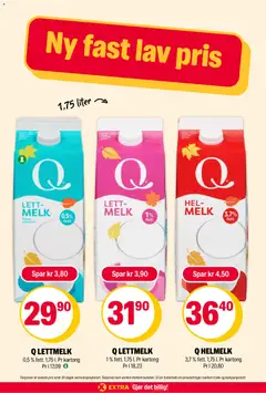 Forhåndsvisning av Coop Extra kundeavis gyldig fra 22/06/2026 | Side: 10 | Produkter: Melk, Lettmelk, Helmelk